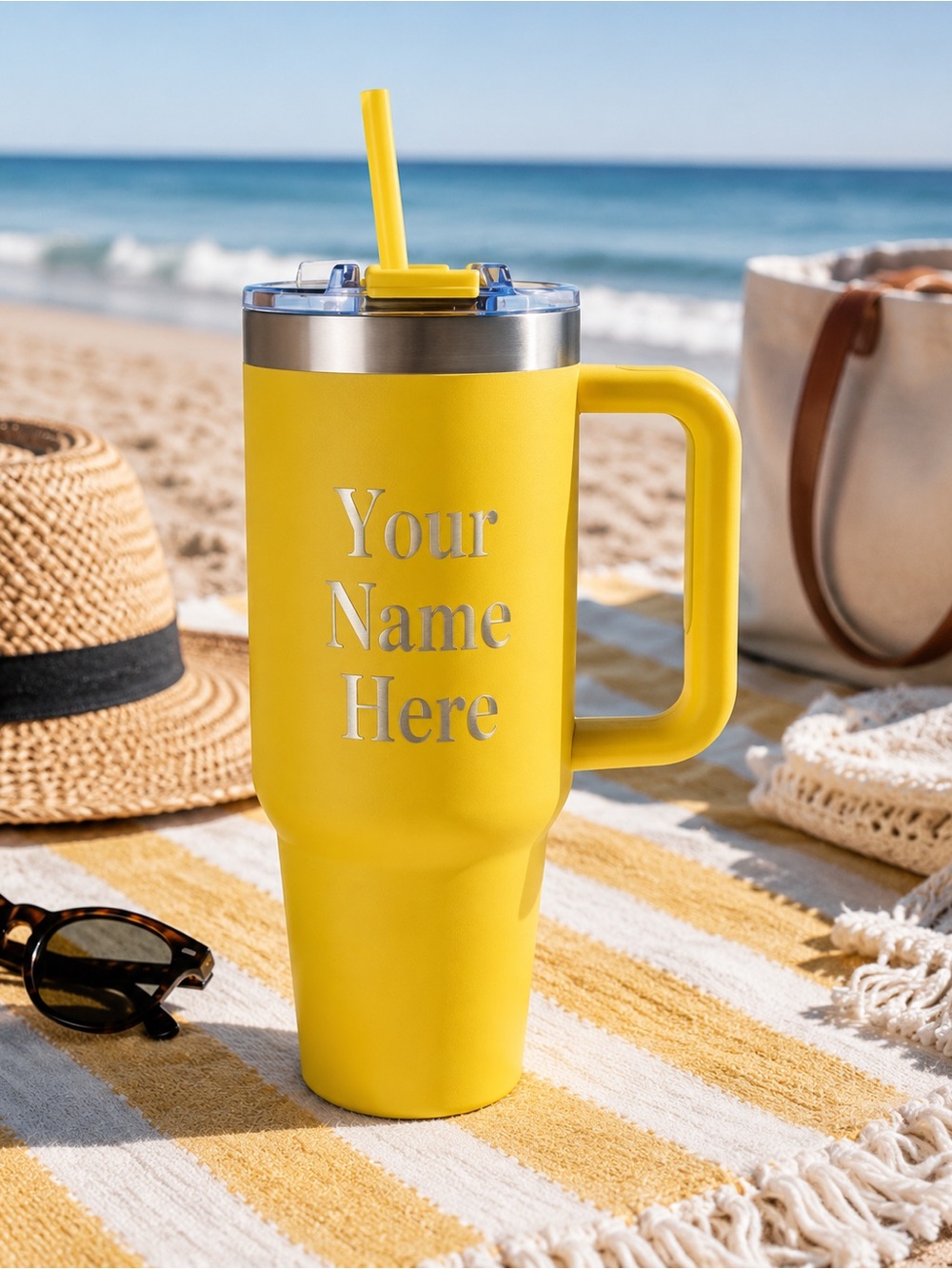 Personalized Hogg 40 oz Insulated Tumbler With Handle